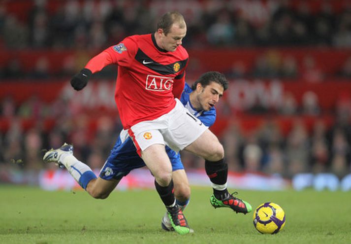 Wayne Rooney í leik með Manchester United.