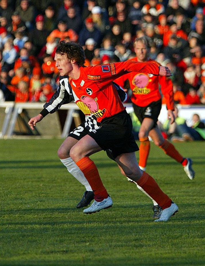 Eyjólfur Héðinsson lék með Fylki áður en hann fór út til GAIS.