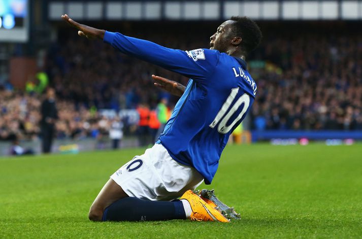 Romelu Lukaku var hetja Everton í kvöld.
