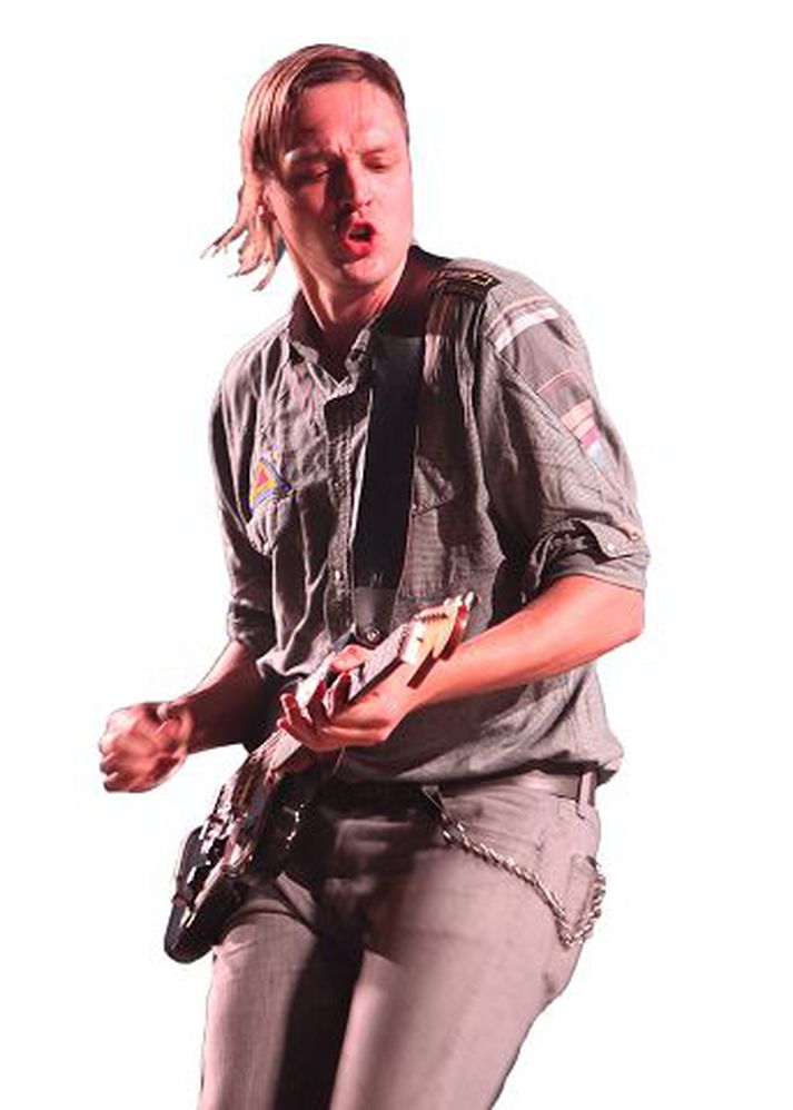 Win Butler úr Arcade Fire spilar með Portishead.