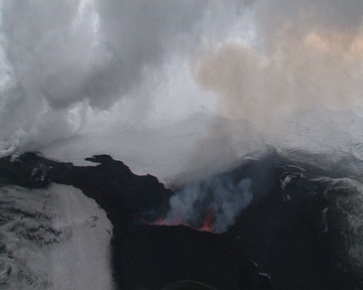 Töluverður gosórói.
