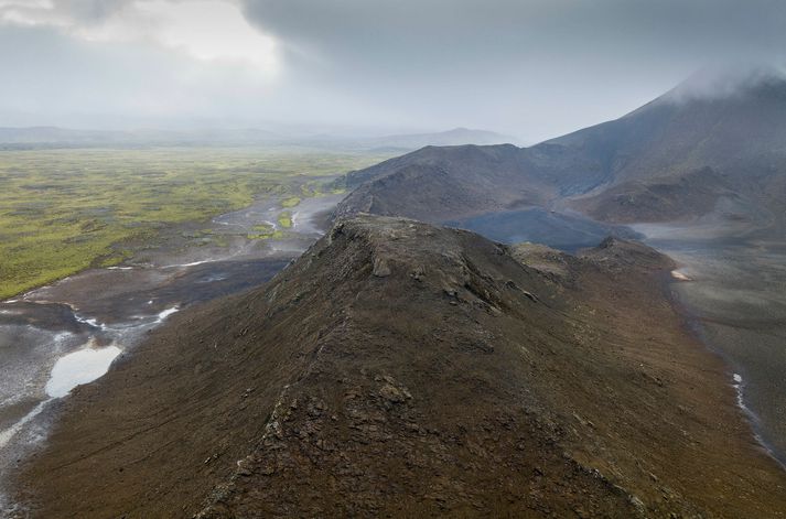 Keilir og svæðið í kring úr lofti