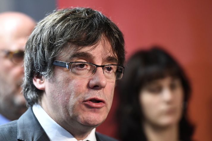 Carles Puigdemont vill nýta tæknina til að stýra frá Brussel.