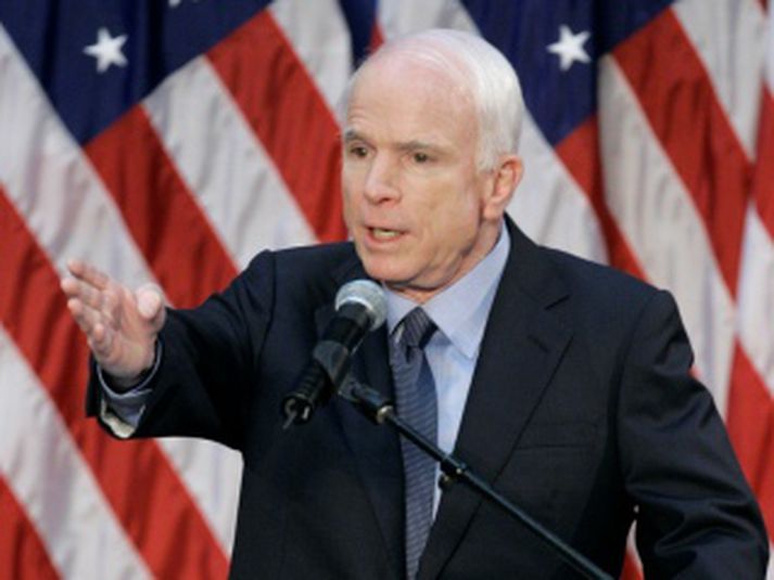 John McCain forsetaframbjóðandi.