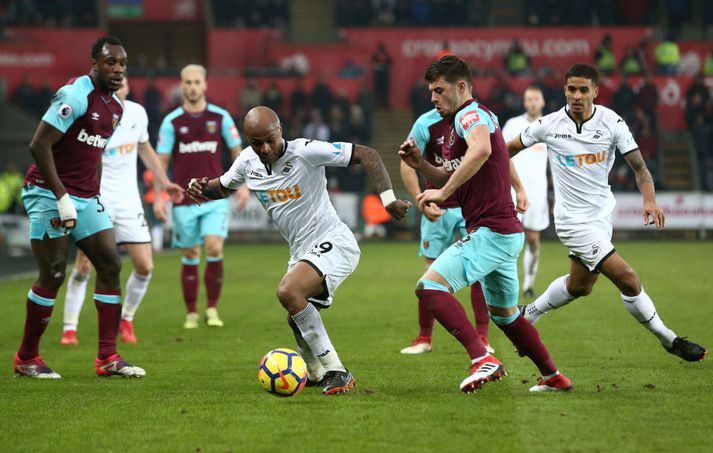 Hamrarnir áttu engin svör við Andre Ayew og félögum