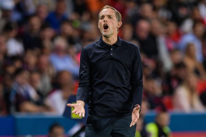 Tuchel líflegur á hliðarlínunni í gær.