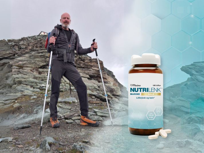 Trausti Már mælir með Nutrilenk fyrir alla sem stunda fjallgöngur eða aðra hreyfingu þar sem reynir á liðamót.