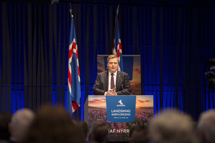 Sigmundur Davíð Gunnlaugsson, formaður Miðflokksins. 