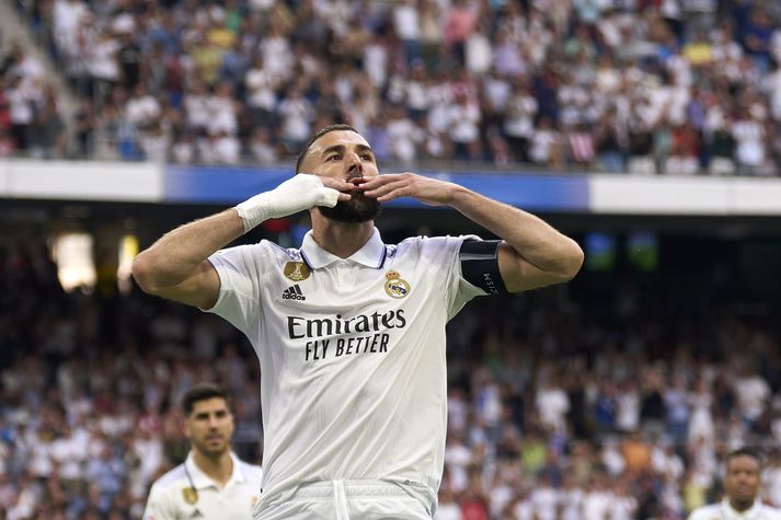 Karim Benzema skoraði í sínum síðasta leik fyrir Real Madrid.