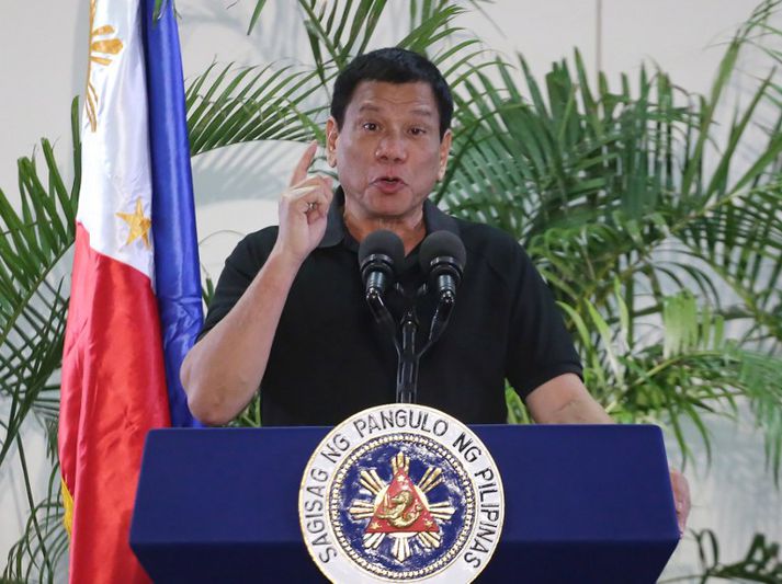 Rodrigo Duterte tók við embætti forseta Filippseyja í sumar.