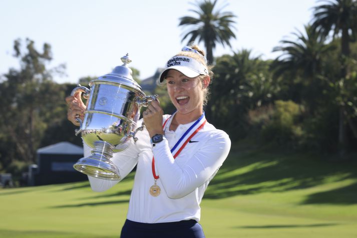Nelly Korda nær loksins að fagna sigri á Opna bandaríska mótinu á LPGA-túrnum