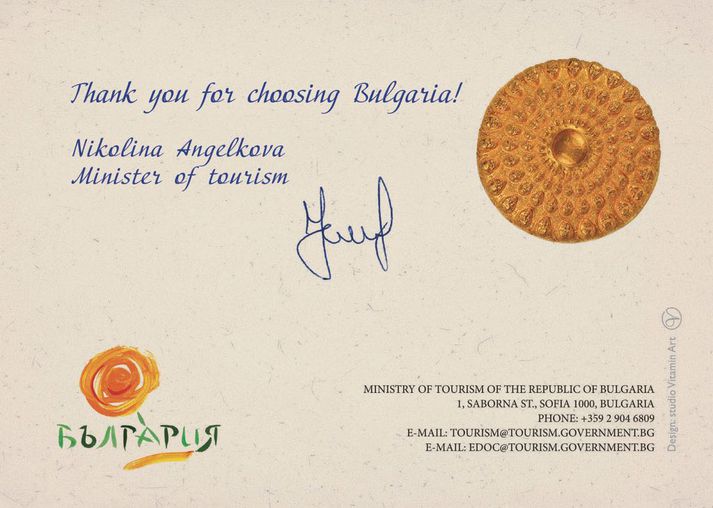 Takk fyrir að velja Búlgaríu!