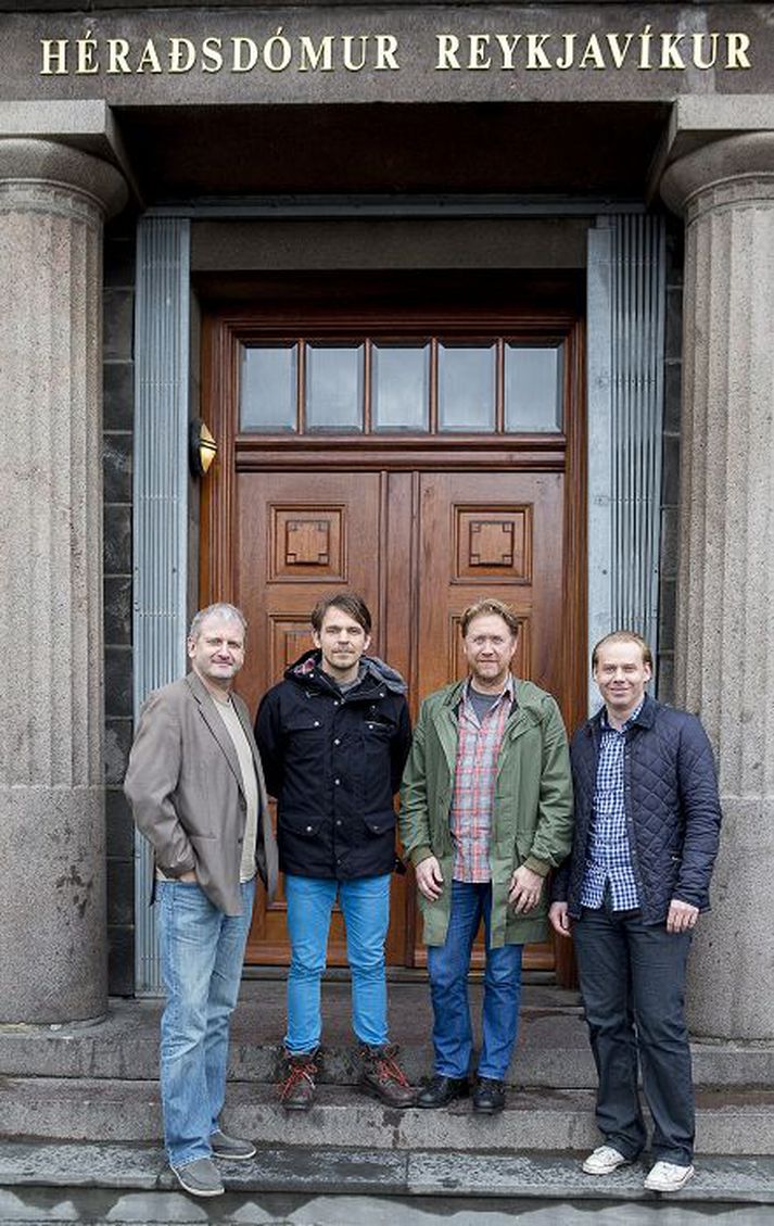 Þeir Kristinn, Jón Ármann, Andri og Þorleifur skrifa þriðju seríuna af Rétti.