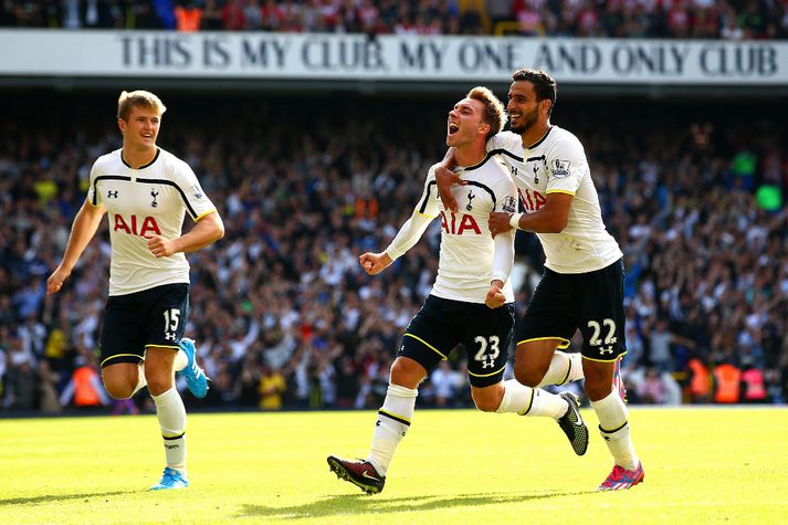 Eriksen fagnar sigurmarkinu