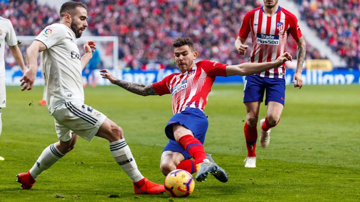 Lucas Hernandez spilaði alla leiki Frakklands á HM.