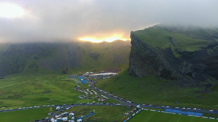 Það verður fjölmenni í Herjólfsdal í Vestmannaeyjum um verslunarmannahelgina.