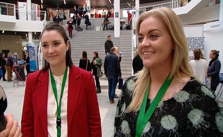 Helga Beck og Arna Hrund Jónsdóttir segja marga hafa fengið vinnu vegna Framadaga.