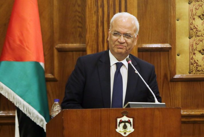 Sael Erekat hefur verið einn mest áberandi maður stjórnar Palestínumanna síðustu áratuga.