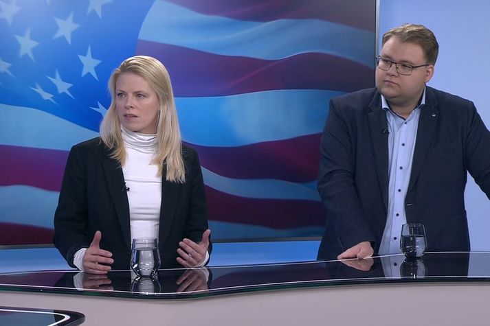 Arndís Anna og Hermann Nökkvi ræddu málin í kvöldfréttum Sýnar.