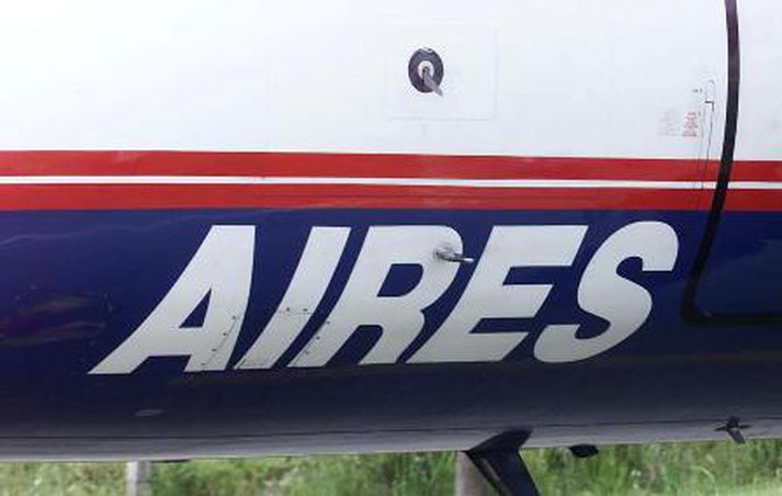 Flugvélin var á vegum Aires Airlines. Mynd/ afp.