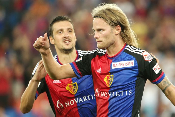 Birkir Bjarnason hefur verið að spila vel með Basel á tímabilinu.