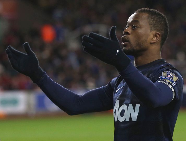 Patrice Evra í leik með United.