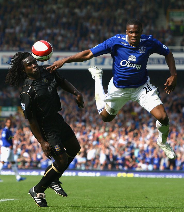 Victor Anichebe, leikmaður Everton, skoraði fyrir lið sitt gegn Wigan í síðasta leik. Hann verður með í kvöld.