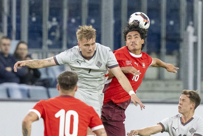 U21-landslið karla náði í sterkt stig til Sviss fyrir helgi og mætir svo Lúxemborg í dag.