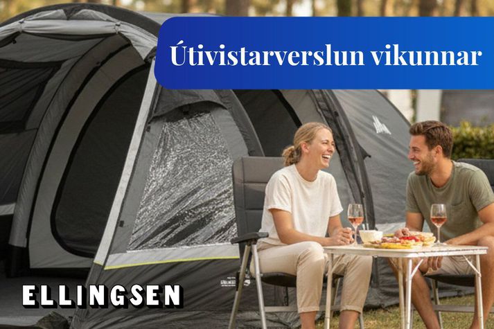 Þú gætir unnið glæsi­legt upp­blásið fjöl­skyldu­tjald