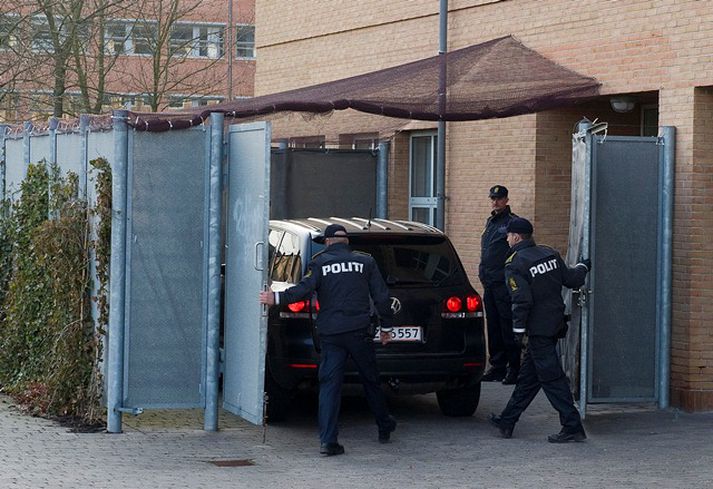 Mennirnir komu fyrir dómara í Kaupmannahöfn í dag.