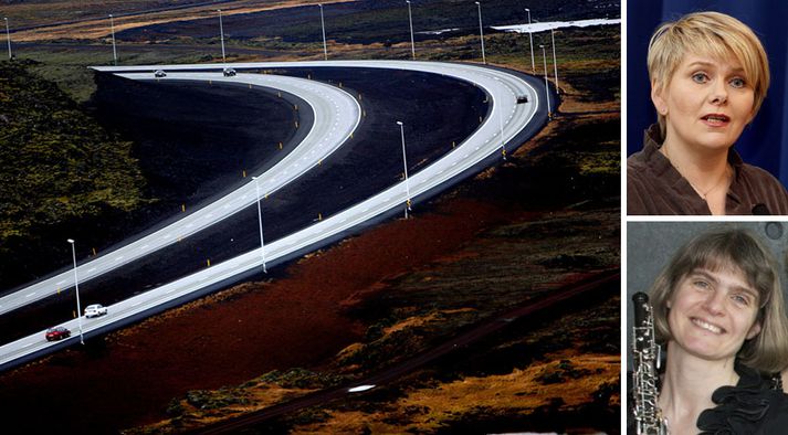 "Þessi lína kemur til með að þvera öll löndin og skera þau alveg niður. Hún liggur með Reykjanesbrautinni sem er fjölfarnasta þjóðbraut landsins.“