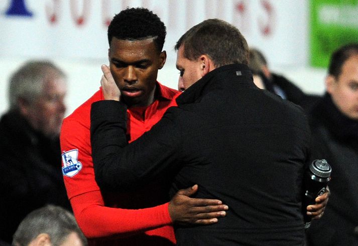 Sturridge og stjórinn Brendan Rodgers.