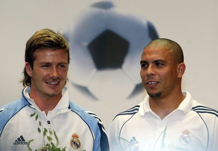 Ronaldo og Beckham í Tókýó með Real Madrid árið 2017.