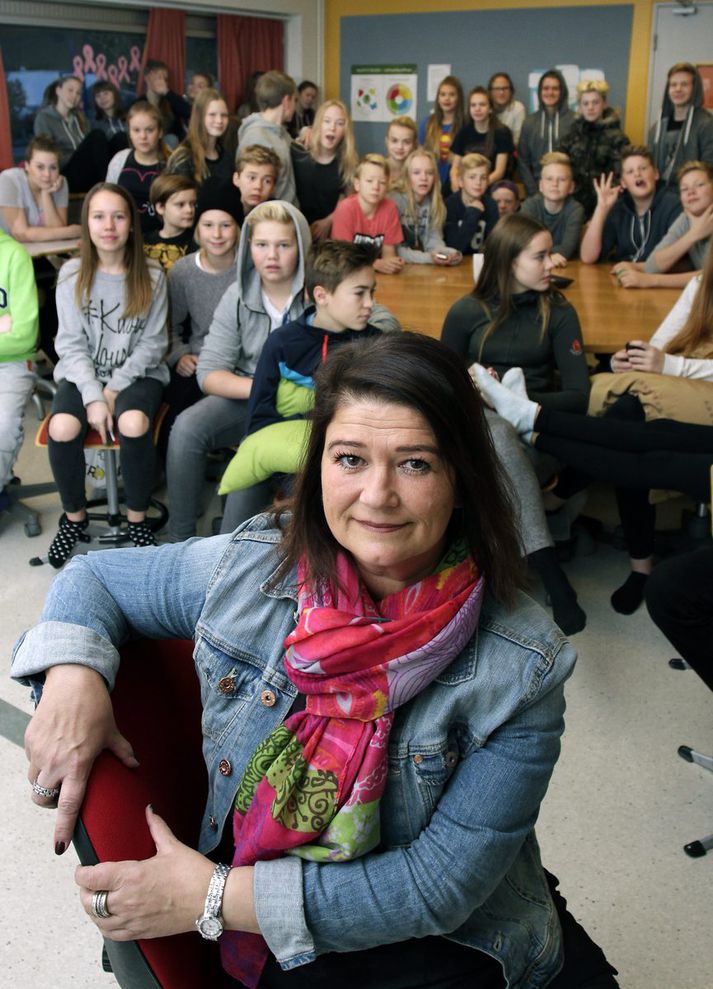 Elísabet Jónsdóttir, kennari á unglingastiginu í Lágafellsskóla í Mosfellsbæ, væntir þess að geta breytt viðhorfi nemenda til námsins með kennslu í markmiðasetningu.