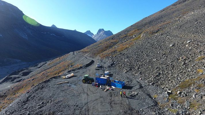 Frá einu af leitarsvæðum Amaroq Minerals.