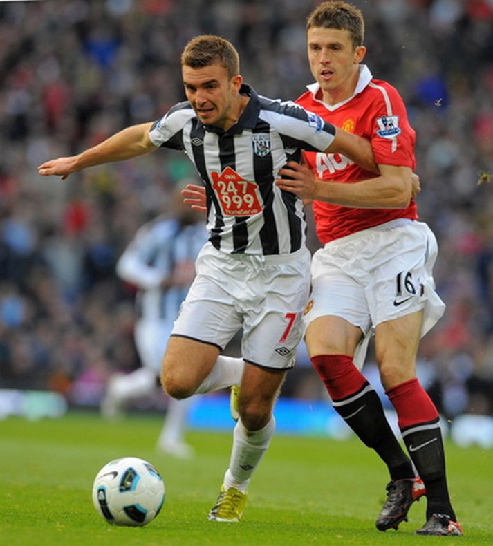 James Morrison og Michael Carrick eigast við í dag.