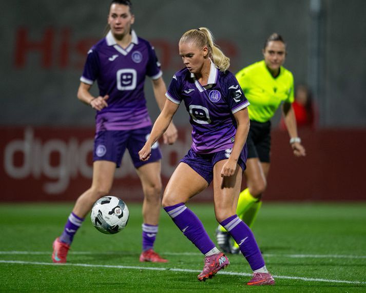 Vigdís Lilja og stöllur í Anderlecht sátu á toppnum fyrir leik. 