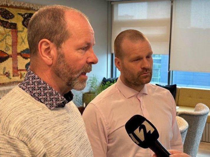 Þórarinn Eyfjörð formaður Sameykis og Unnar Örn Ólafsson formaður FFR vona að samningar takist áður en boðaðar aðgerðir hefjast á Keflavíkurflugvelli.