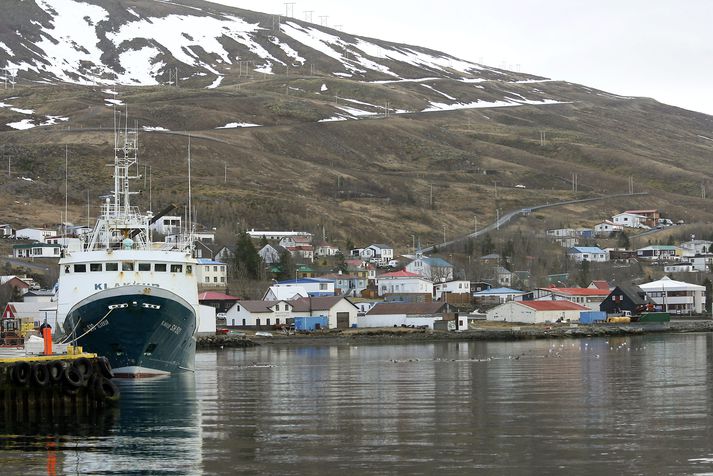 Bílslysið varð um klukkan átta í morgun.