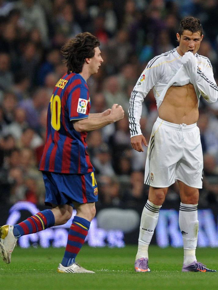 Cristiano Ronaldo og Lionel Messi.