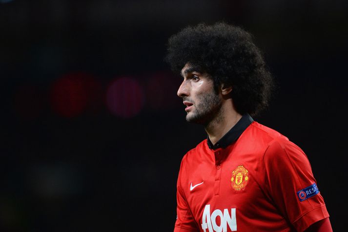 Marouane Fellaini var ekki góður á sinni fyrstu leiktíð með United.