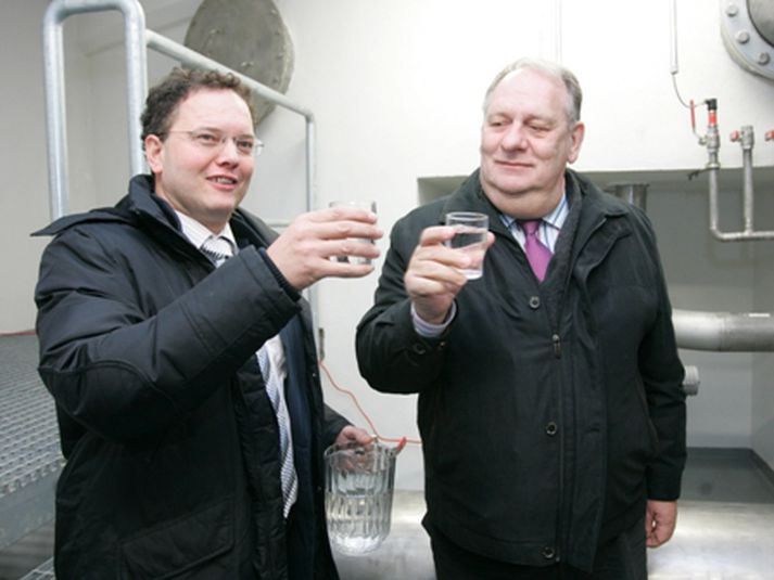 Oddvitar meirihlutans í Kópavogi. Ómar Stefánsson og Gunnar Birgisson.