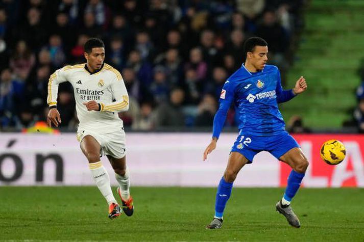 Bellingham og Greenwood tókust á í 2-0 sigri Real Madrid gegn Getafe. 