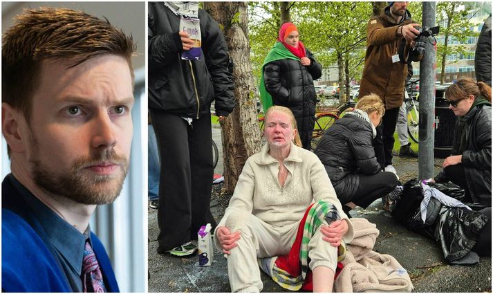 Oddur Ástráðsson er lögmaður hópsins en hann segir aðgerðir lögreglu, þann 31. maí, gegn mótmælendum úr öllu hófi miðað við tilefnið.