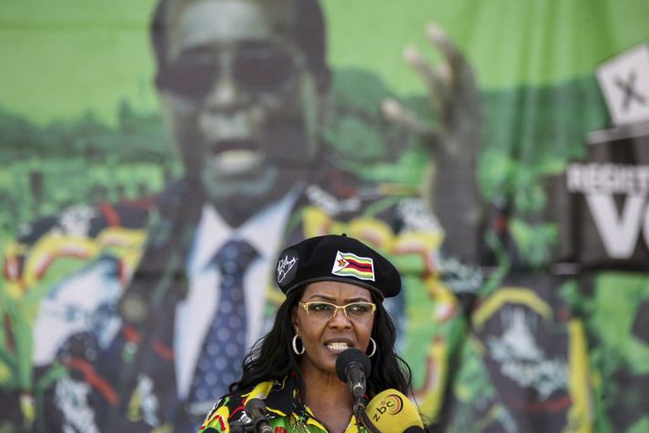 Grace Mugabe öðlaðist doktorsgráðu sína frá Háskóla Simbabve árið 2014