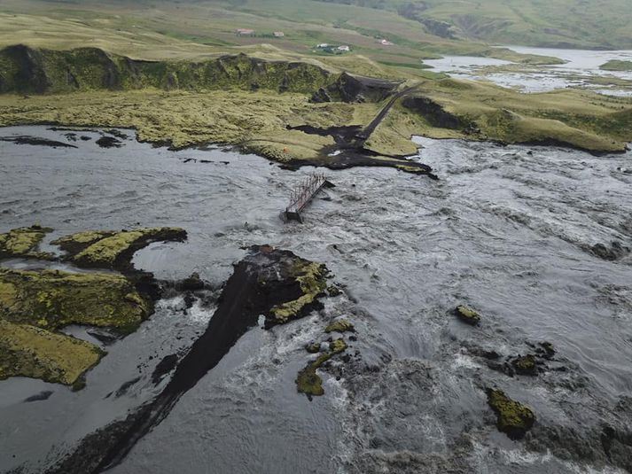 Skaftárhlaup náði hámarki í nótt.