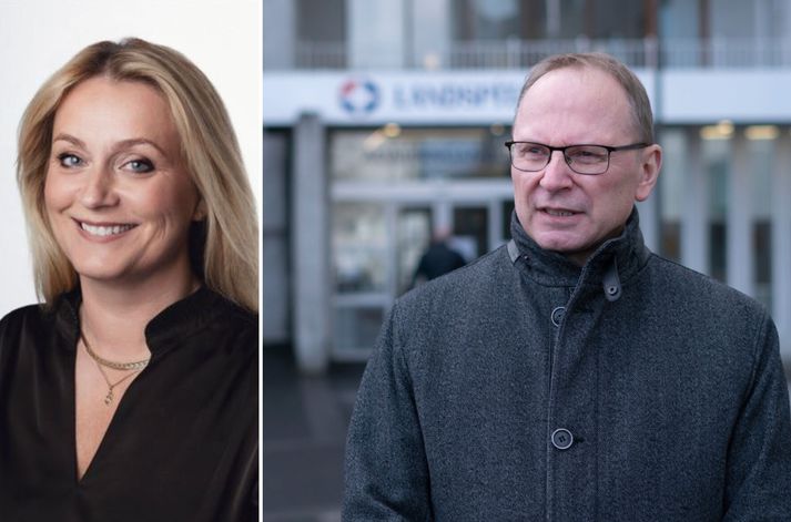 Baldvina Ýr Hafsteinsdóttir er nýr forstjóri SÁÁ. Runólfur Pálsson er forstjóri Landspítalans.