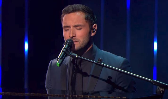 Måns Zelmerlow kom fram í LAugardalshöll á lokakeppni íslensku undankeppninnar.