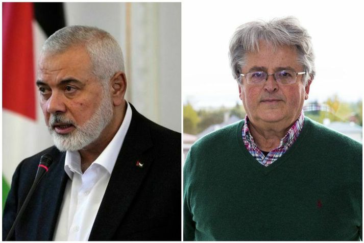 Sveinn Rúnar er heiðursborgari í Palestínu og þekkti Ismail Haniyeh persónulega. 