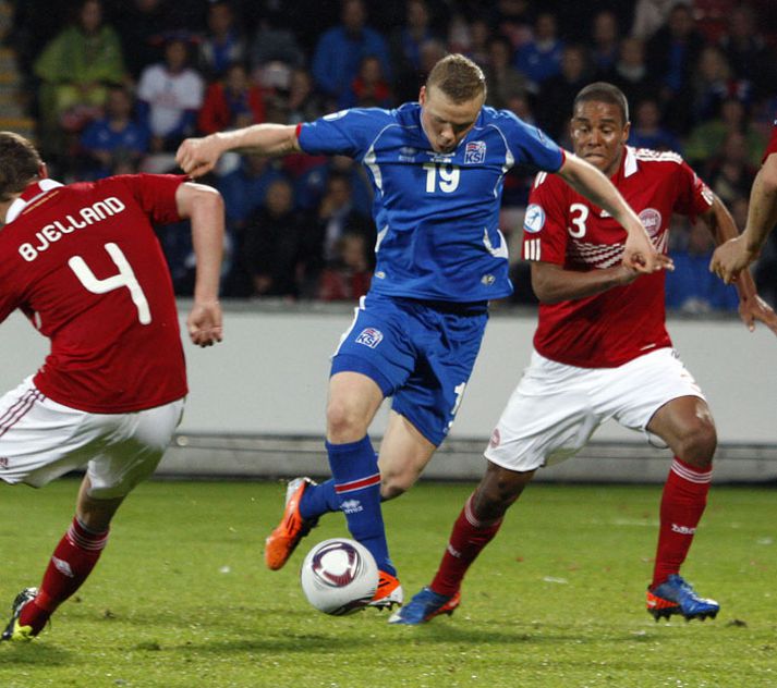Kolbeinn Sigþórsson í leik með íslenska U-21 landsliðinu.
